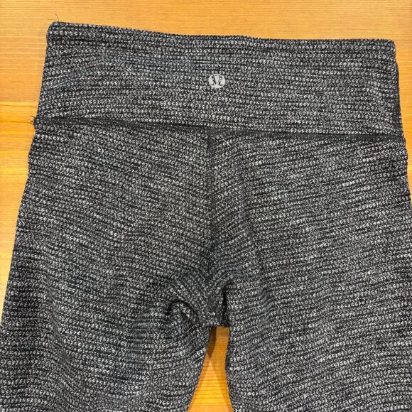 Lululemon Wunder Under 29" Mid-Rise Leggings in Coco Pique Black White Size 4 - Picture 8 of 13
